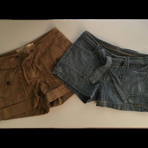 Lucky Brand Denim Shorts & J. Crew Short Bundle